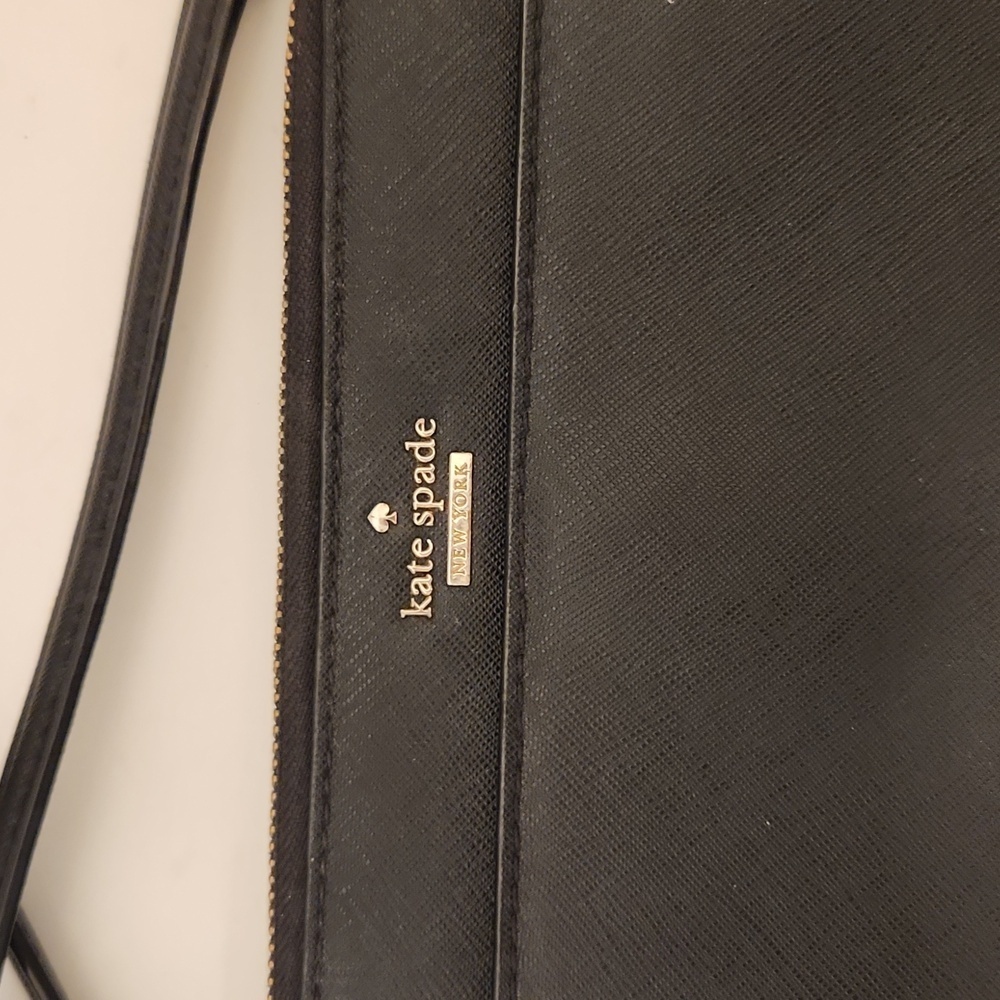Kate Spade New York Women's Black Saffiano Leather Crossbody - Picture 2 of 16